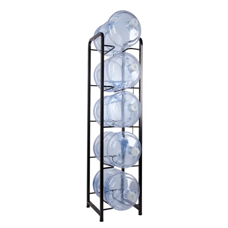 5 tier water bottle rack