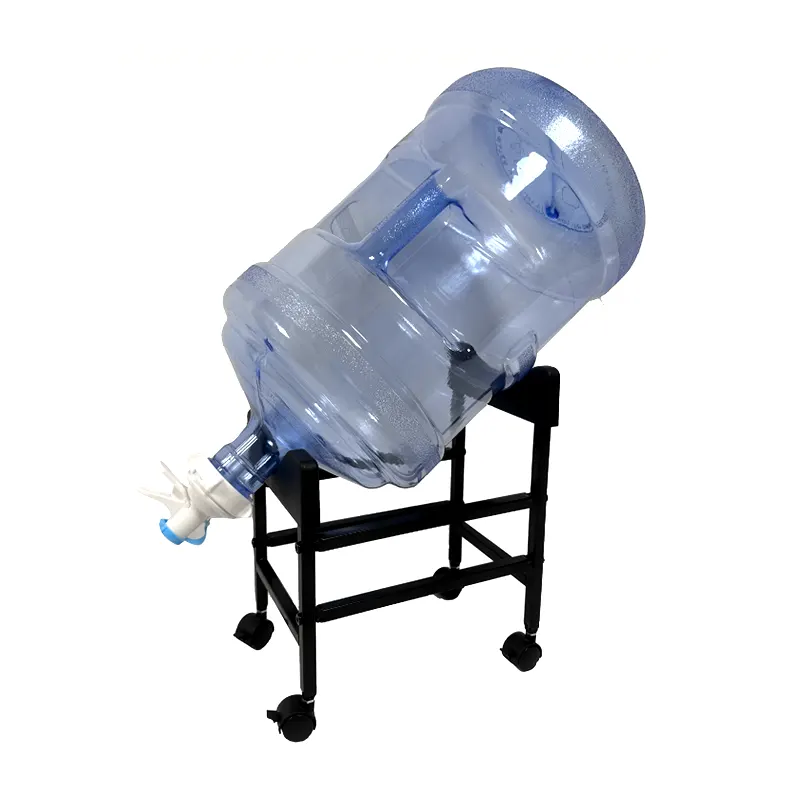 angled water bottle rack dual valves
